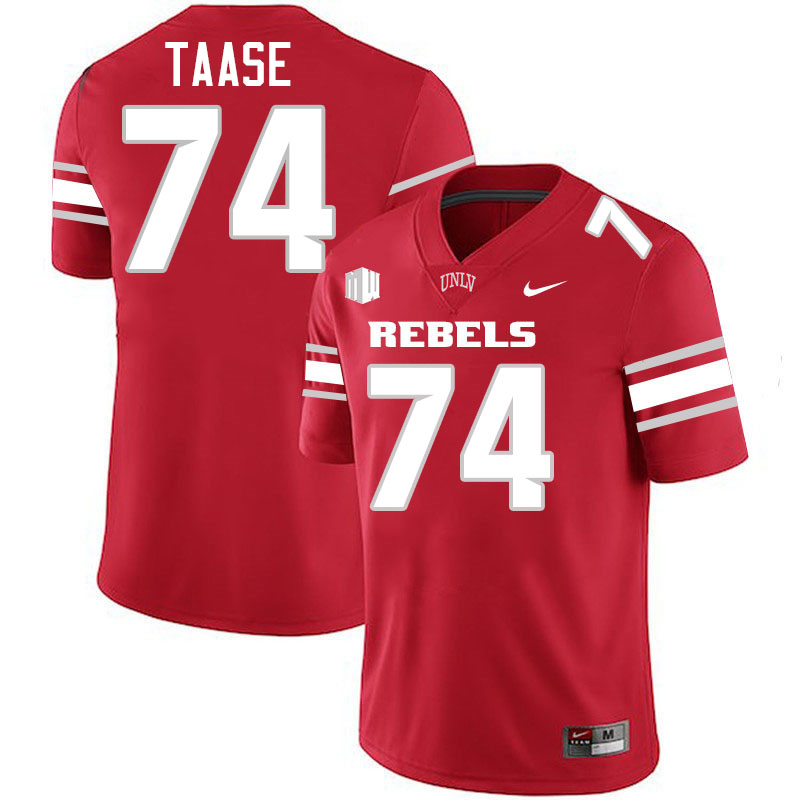 #74 Amare Taase UNLV Rebels College Football Jersey Stitched-Scarlet
